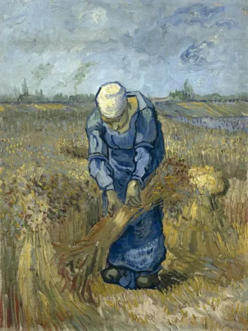 Produit Vincent Van Gogh - Femme Paysan d'après Millet Image