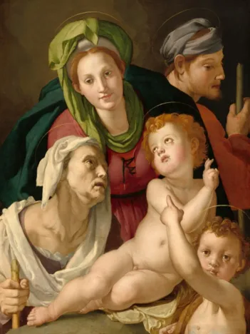 Produit Agnolo Bronzino : La Sainte Famille, 1527/1528 Image