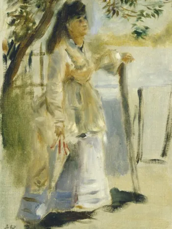 Produit Auguste Renoir : Femme à la Barrière, 1866 Image