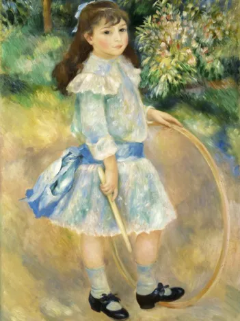 Produit Auguste Renoir : Fillette au cerceau, 1885 Image