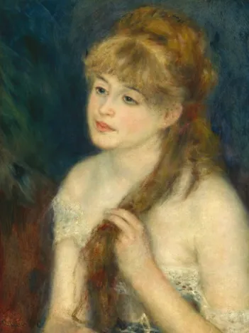 Produit Auguste Renoir : Jeune Femme Tressant ses Cheveux, 1876 Image