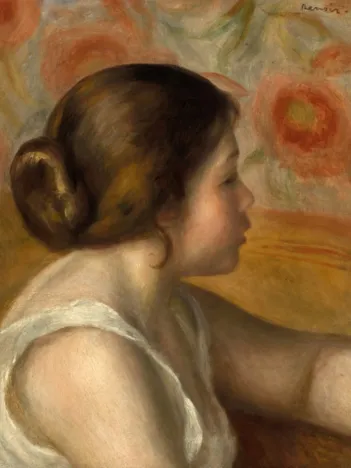 Produit Auguste Renoir : Tête de Jeune Fille, 1890 Image