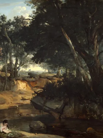 Produit Jean-Baptiste-Camille Corot : Forêt de Fontainebleau, 1834 Image