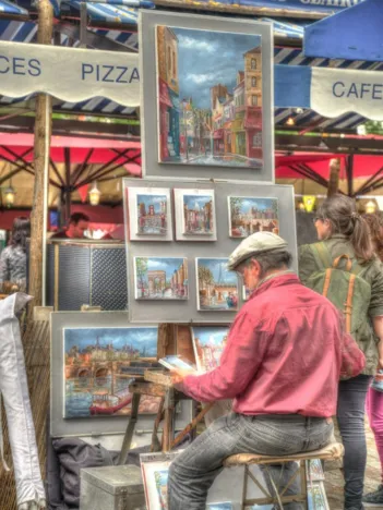 Produit Artiste de Rue, Paris, France Image