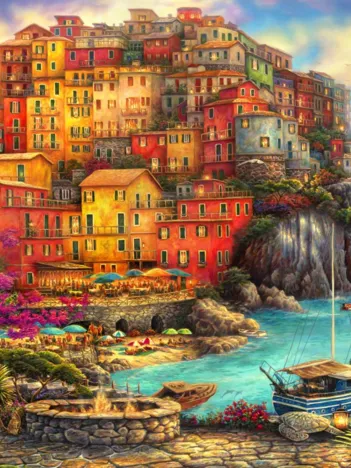 Produit Chuck Pinson - A Beautiful Day at Cinque Terre Image