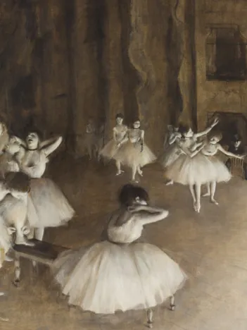 Produit Edgar Degas : Répétition d'un Ballet sur la Scène, 1874 Image