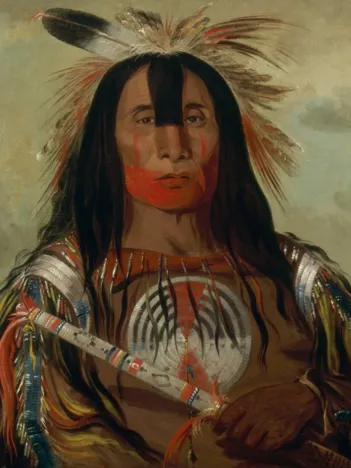 Produit George Catlin : Stu-mick-o-súcks, Buffalo Bull's Back Fat, Head Chief, Blood Tribe, 1832 Image