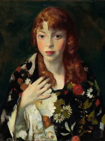 Produit Robert Henri : Edna Smith in a Japanese Wrap, 1915 Image