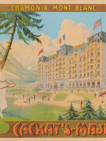Produit Affiche Cachat's Majestic - Chamonix , 1910 Image