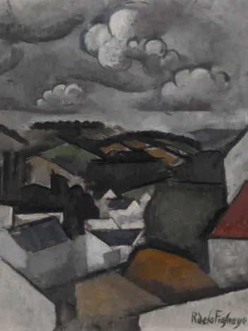 Produit Roger de La Fresnaye : Paysage avec un Village, les Collines de Meulan , 1911 Image