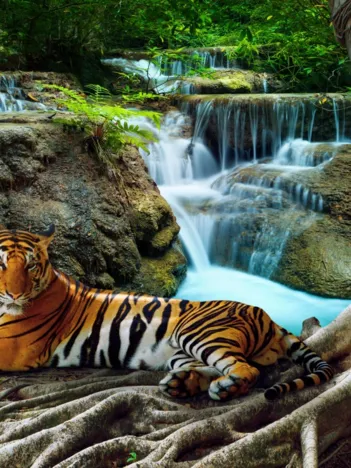 Produit Tigre et Cascade Image