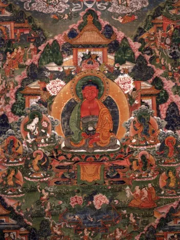 Produit Buddha Amitabha in His Pure Land of Suvakti Image