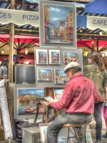 Produit Artiste de Rue, Paris, France Image