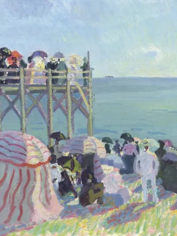 Produit Raoul Dufy - La Plage et l'Estacade de Trouville, 1905 Image