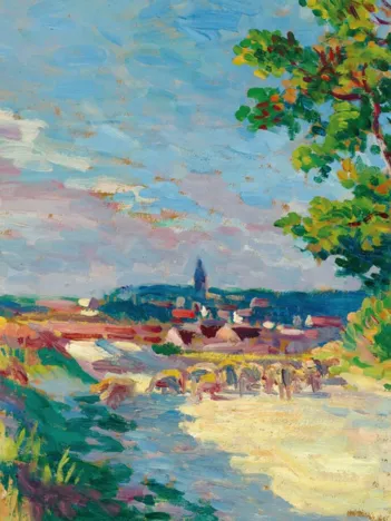 Produit Maximilien Luce - Paysage près de Méréville, 1905 Image