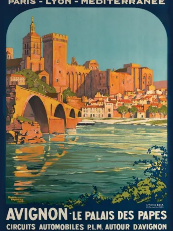 Produit Roger Broders - Avignon, le Palais des Papes, 1922 Image