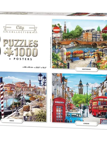 Produit 3 Puzzles - City Collection Image