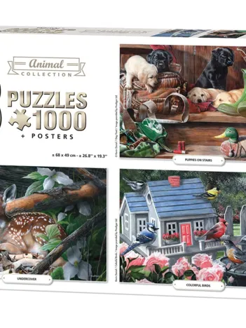Produit 3 Puzzles - Animals Collection Image