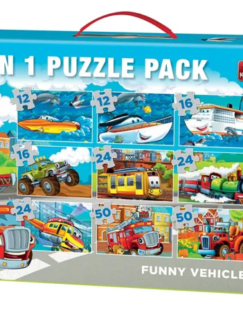 Produit 9 Puzzles - Funny Vehicles Image