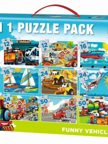 Produit 9 Puzzles - Véhicules Rigolos Image