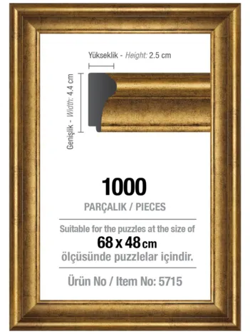Produit Cadre pour Puzzle 1000 Pièces - Doré - 4,3 cm Image