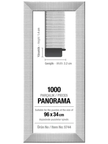 Produit Cadre pour Puzzle 1000 Pièces Panoramique - Blanc - 3 cm Image