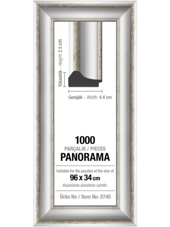 Produit Cadre pour Puzzle 1000 Pièces Panoramique - Blanc - 4,3 cm Image