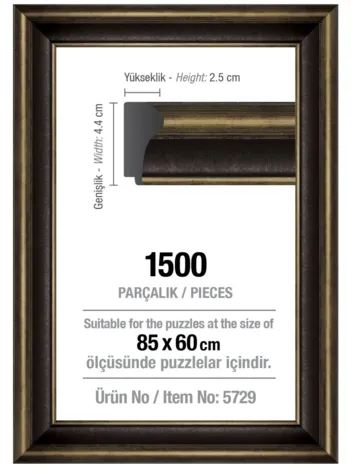 Produit Cadre pour Puzzle 1500 Pièces - Noir - 4,3 cm Image