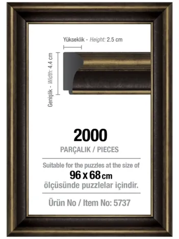 Produit Cadre pour Puzzle 2000 Pièces - Noir - 4,3 cm Image