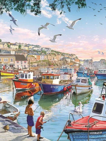 Produit The Little Fishermen at the Harbour Image