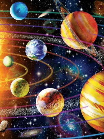 Produit Neon Puzzle - Système Solaire Image