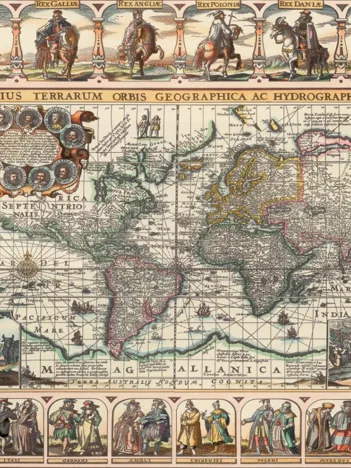 Produit Ancienne Carte du Monde Image