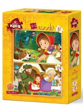 Produit 2 Puzzles - Fille au Chaperon Rouge Image