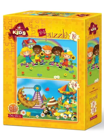 Produit 2 Puzzles - Kids Having Fun Image