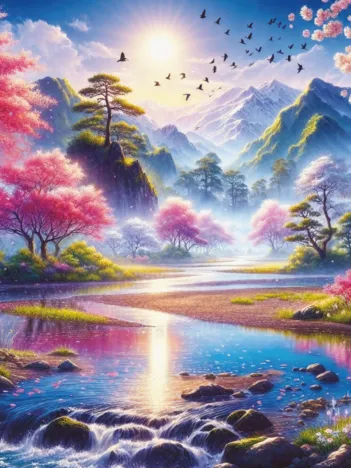 Produit La Vallée des Cerisiers En Fleurs Image