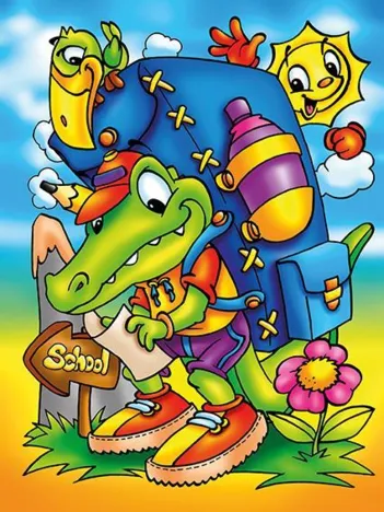 Produit Puzzle en Bois - Chemin de l'École Image