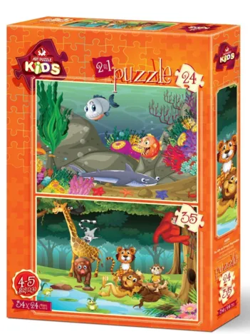 Produit 2 Puzzles - Wildlife Image