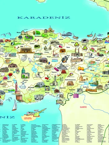 Produit Carte de la Turquie Image