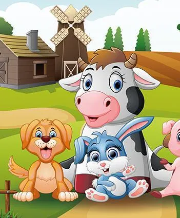 Produit Puzzle en Bois - Photo à la Ferme Image