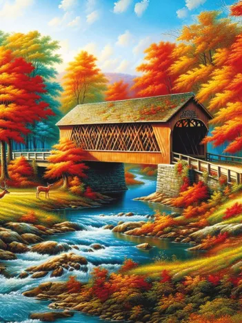 Produit Pont Red Trees Image