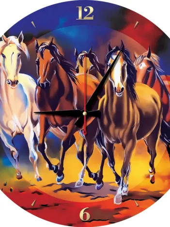 Produit Puzzle Horloge - Chevaux Image