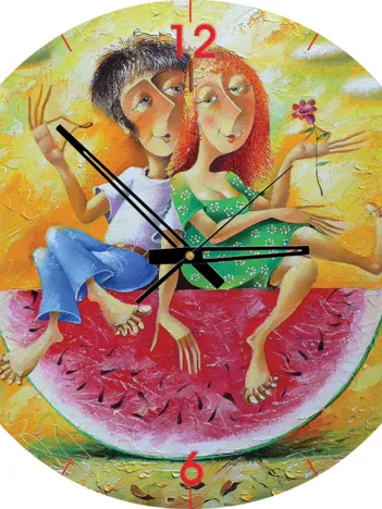 Produit Puzzle Horloge - Je t'Aime, un Peu, Beaucoup, Passionément... (Pile non fournie) Image