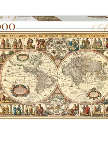Produit Vieille Carte du Monde Image