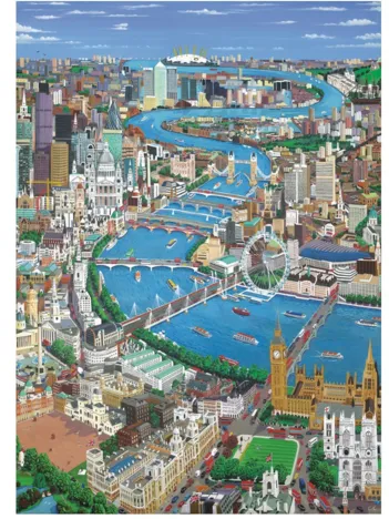 Produit Puzzle en Bois - London - The Thames Image