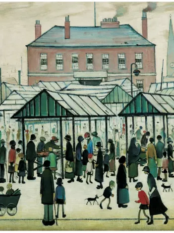 Produit Puzzle en Bois - Market Scene, Northern Town, 1939 Image
