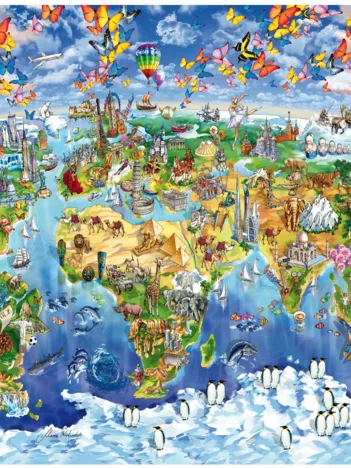 Produit Puzzle en Bois - World Wonders Image