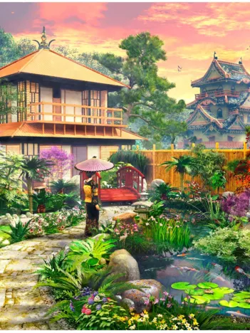 Produit Puzzle en Bois - Japanese Garden Image