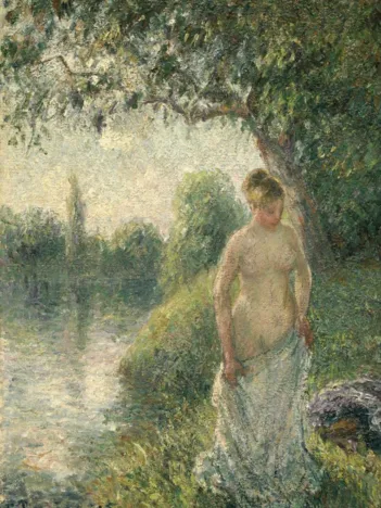 Produit Pissarro Camille : La baigneuse, 1895 Image