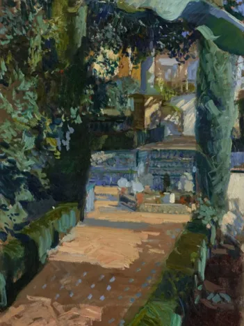 Produit Joaquin Sorolla y Bastida : Court of the Dances, Alcázar, Sevilla, 1910 Image