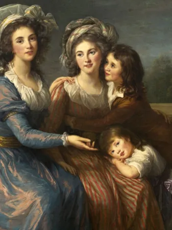 Produit Louise-Élisabeth Vigee le Brun : La Marquise de Pezay et la Marquise de Rougé avec ses fils Alexis e Image